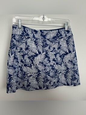 Tranquility by Colorado Clothing Navy and White Fern-Print Mini Skort
